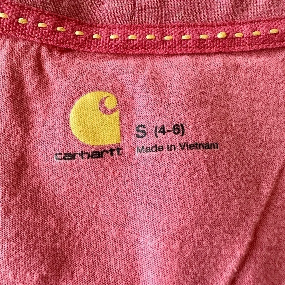 Carhartt Womens Scoop Neck Half Sleeve Size S 4-6 - Picture 5 of 5